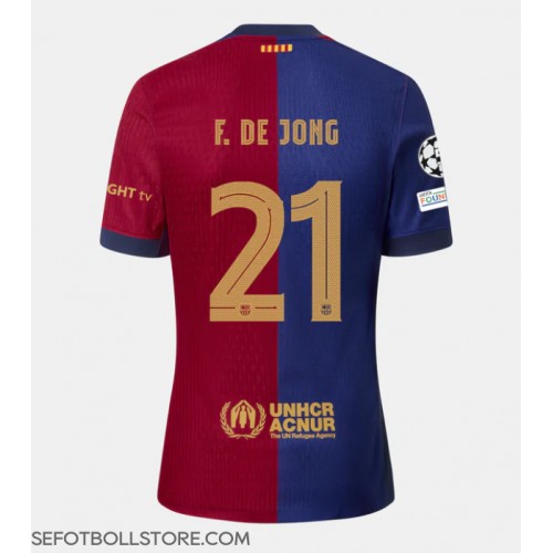 Barcelona Frenkie de Jong #21 Replika Hemmatröja 2024-25 Kortärmad